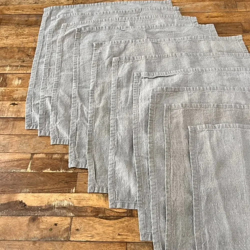Set of 10 Linen Placemats 17.5 x 18.5